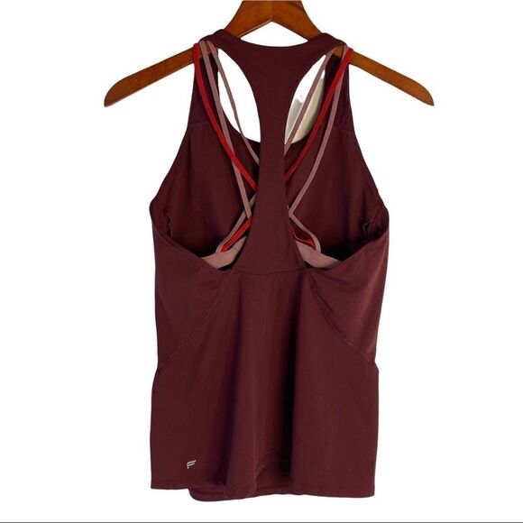 Fabletics Kessler Performance Black Cherry Orchid Tank Straps Tank top Small - Picture 7 of 9